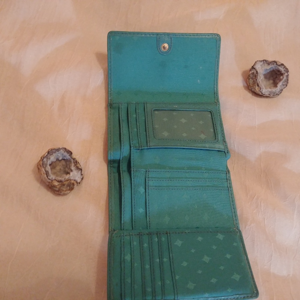 Fossil Teal Folding Wallet - image 4